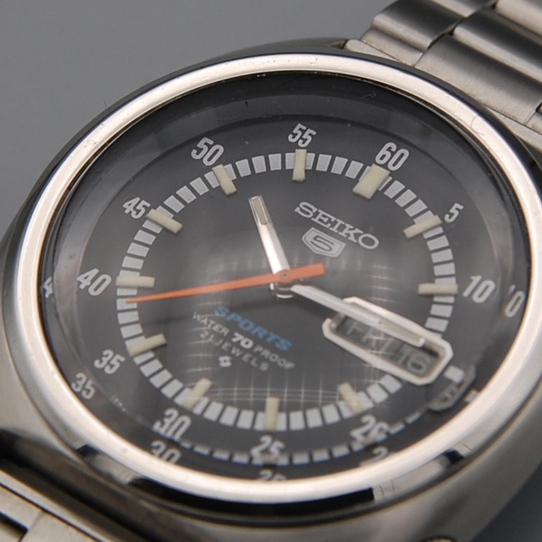 【ＯＨ済み】セイコー ファイブスポーツ 自動巻時計　アンティーク【美品】