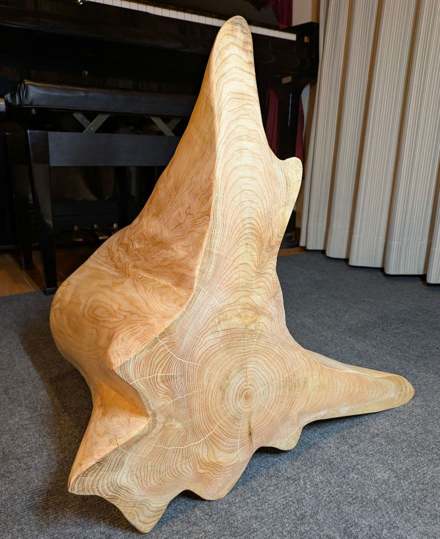 檜　切り株　丸太　椅子　スツール　 高さ約34㎝