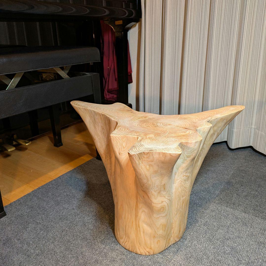 檜　切り株　丸太　椅子　スツール　 高さ約34㎝