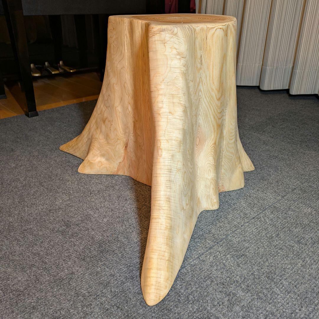 檜　切り株　丸太　椅子　スツール　 高さ約34㎝