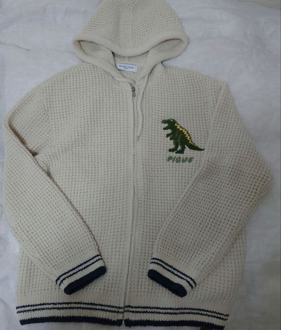 ジェラートピケ　ダイナソー　パーカー　L 　gelato　pique