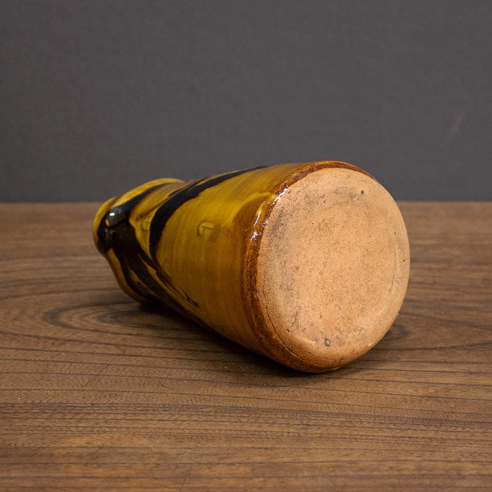 布志名焼 ピッチャー 高さ15cm 民芸 昭和レトロ （マーブル柄1）