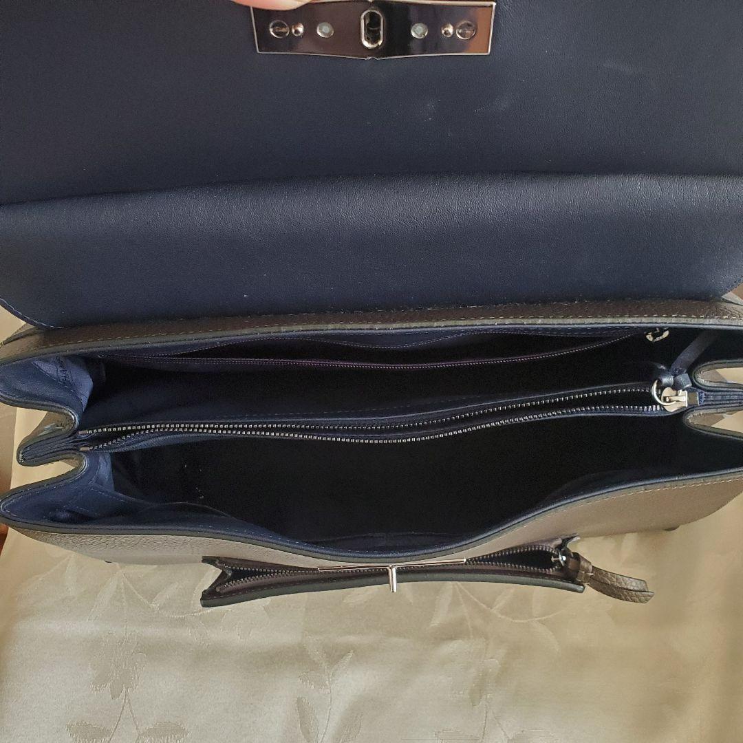 【美品】LONGCHAMP マドレーヌ　ブロンズカラーレザー ハンドバッグ