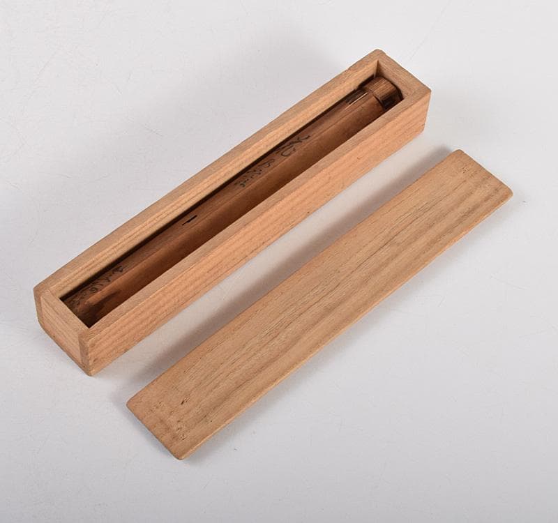 茶道具 竹 茶杓 竹阿弥書 銘「花の露」共筒 時代箱 V R5000