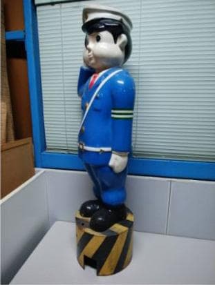 昭和30年代【レア】当時物☆昭和おまわりさん人形☆高さ1m20cm(9.2kg)