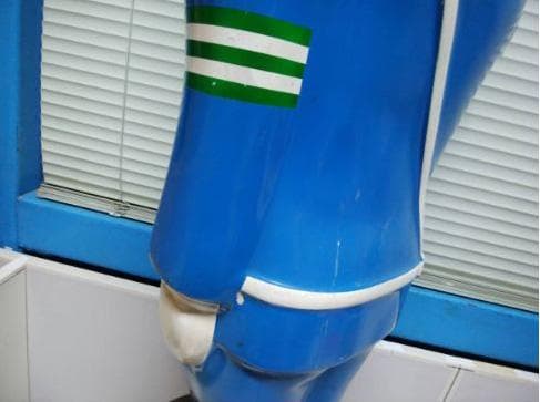 昭和30年代【レア】当時物☆昭和おまわりさん人形☆高さ1m20cm(9.2kg)