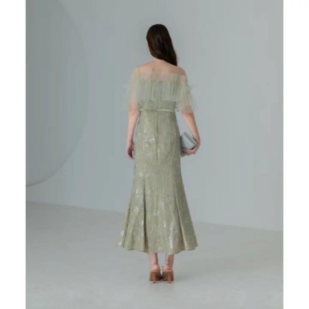 ＊美品＊Leja チュールフリルボレロペイントマーメイドドレス