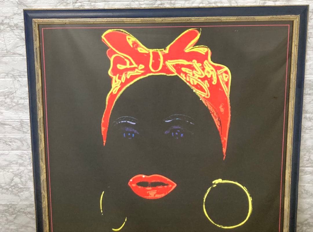 【超希少 1989年】アンディーウォーホル ブラックマミー 約98×68cm