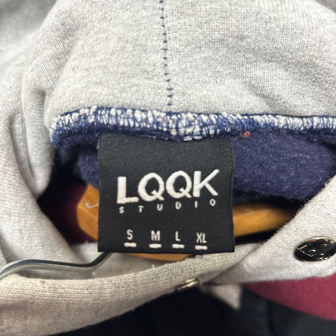 LQQK lqqk studioマルチカラー パーカー M supreme