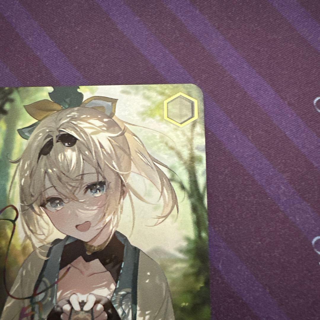 ヴァイスシュヴァルツ　ホロライブ　手作りのお守り　風真いろは　ssp サイン