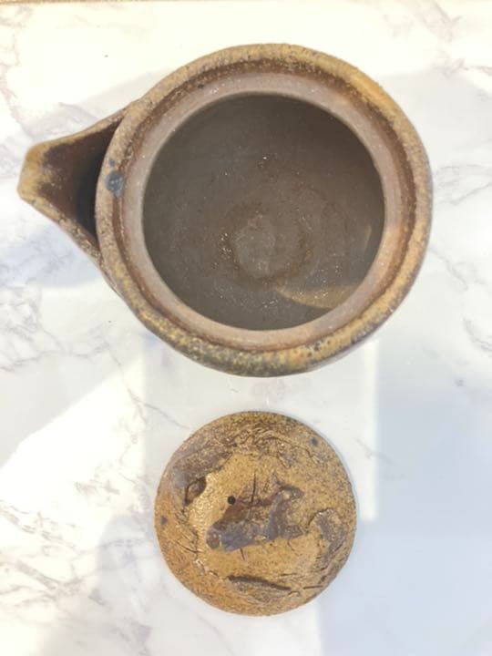 備前焼 宝瓶 手びねり 龍