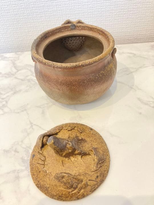 備前焼 宝瓶 手びねり 龍