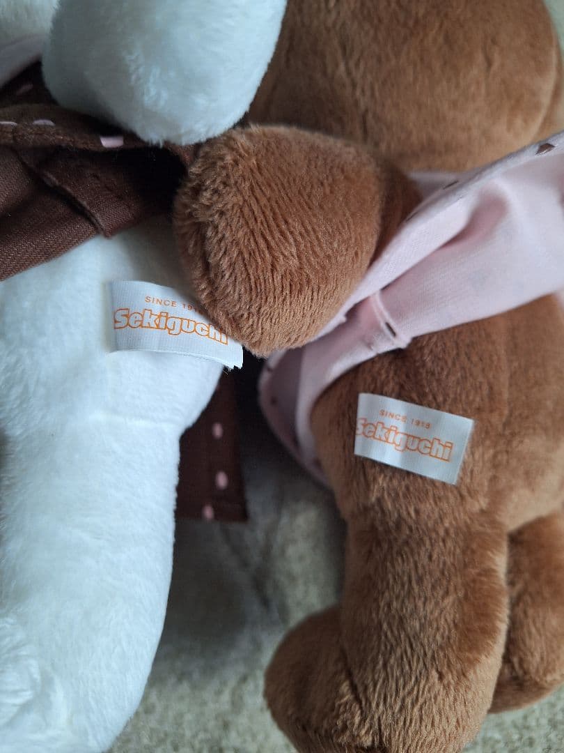 ミッフィー&メラニーショコラドットぬいぐるみセットmiffy styleセキグチ