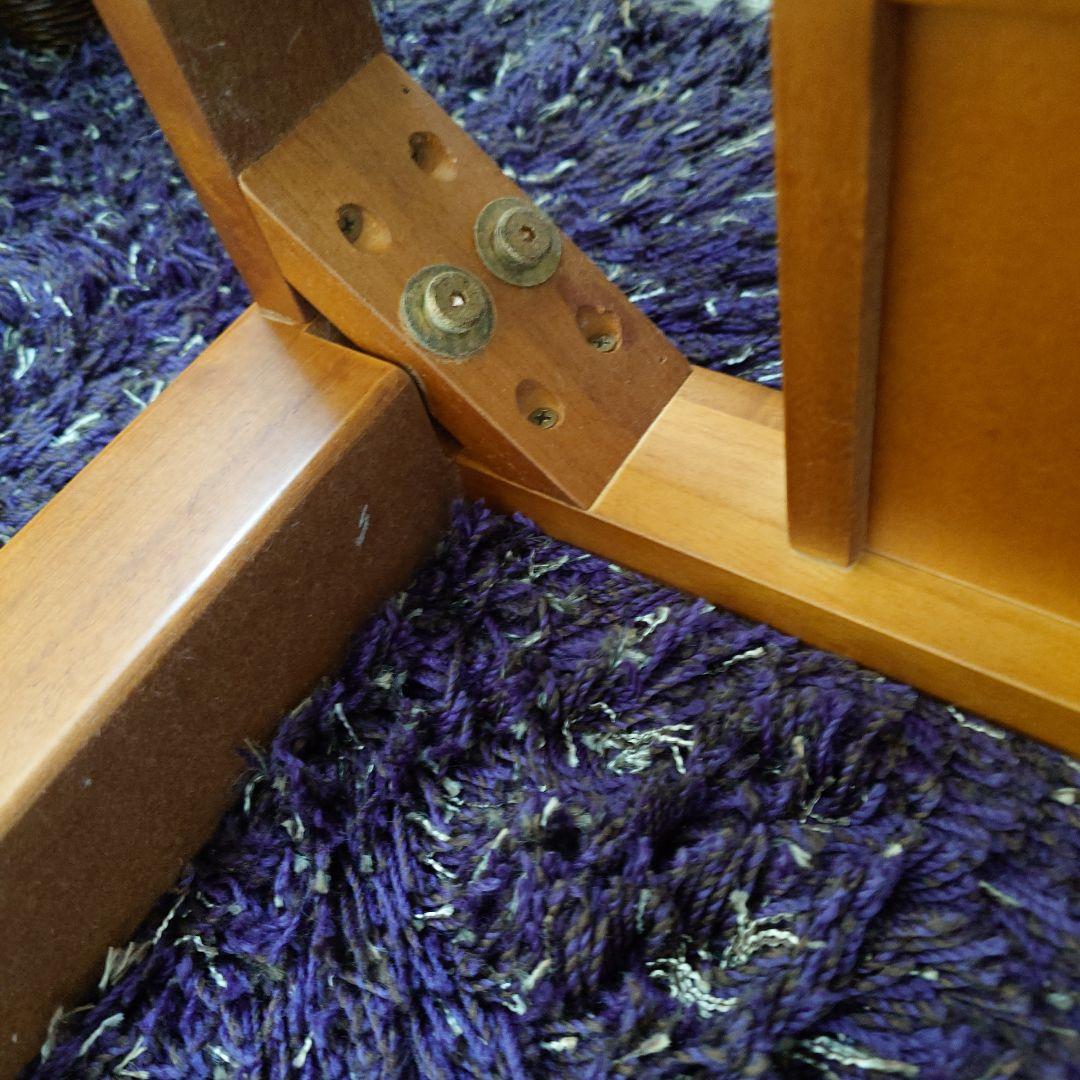 木製ガラストップこたつテーブル アジアンテイスト 正方形炬燵