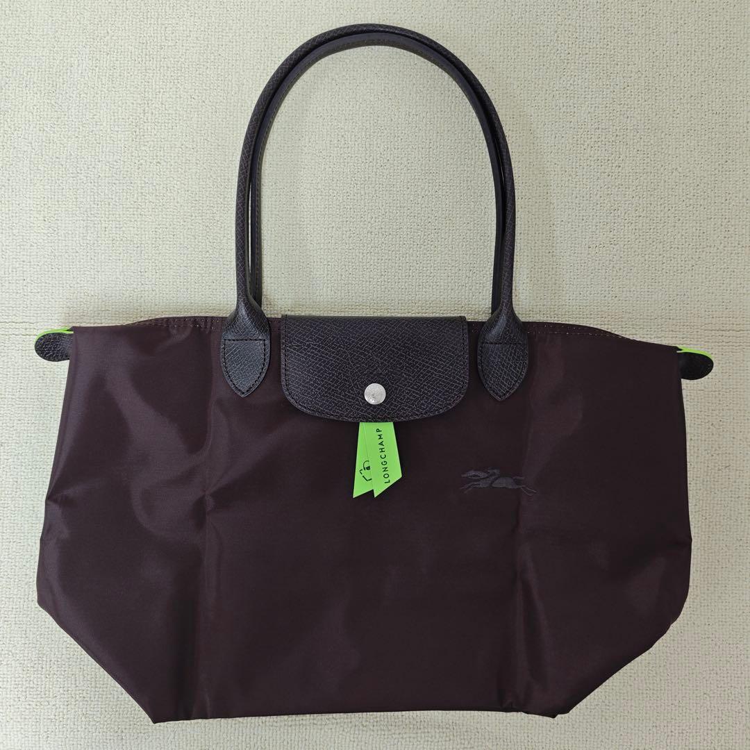 新品 ロンシャン ル プリアージュ グリーンライン肩掛けM最新色モカ