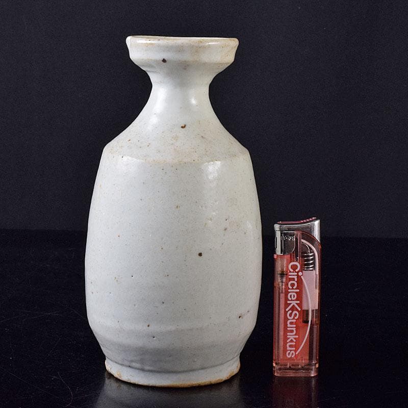 朝鮮美術　李朝　高麗白磁　徳利　D　R8378