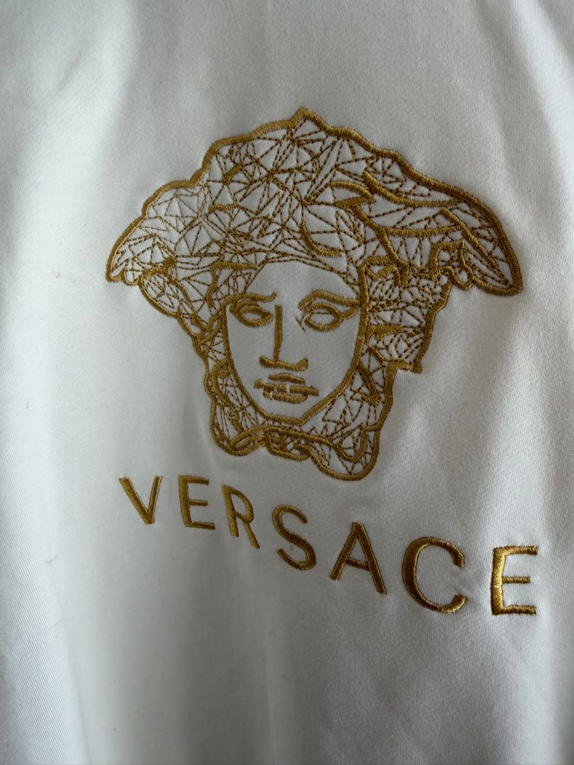 VERSACE ホワイト パーカー