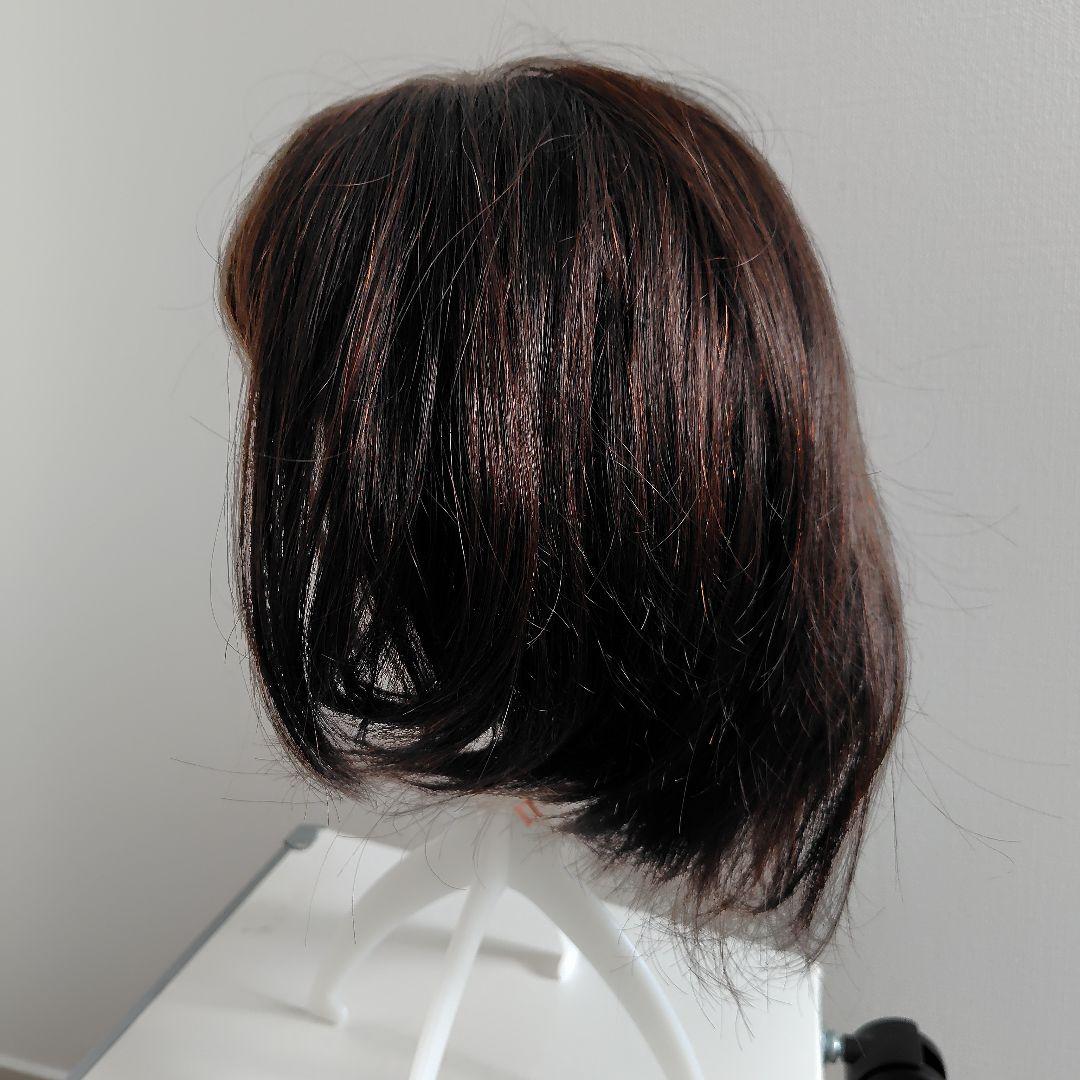 リネアストリア　天使のラテショート　人毛MIX ダークブラウン　Mサイズ