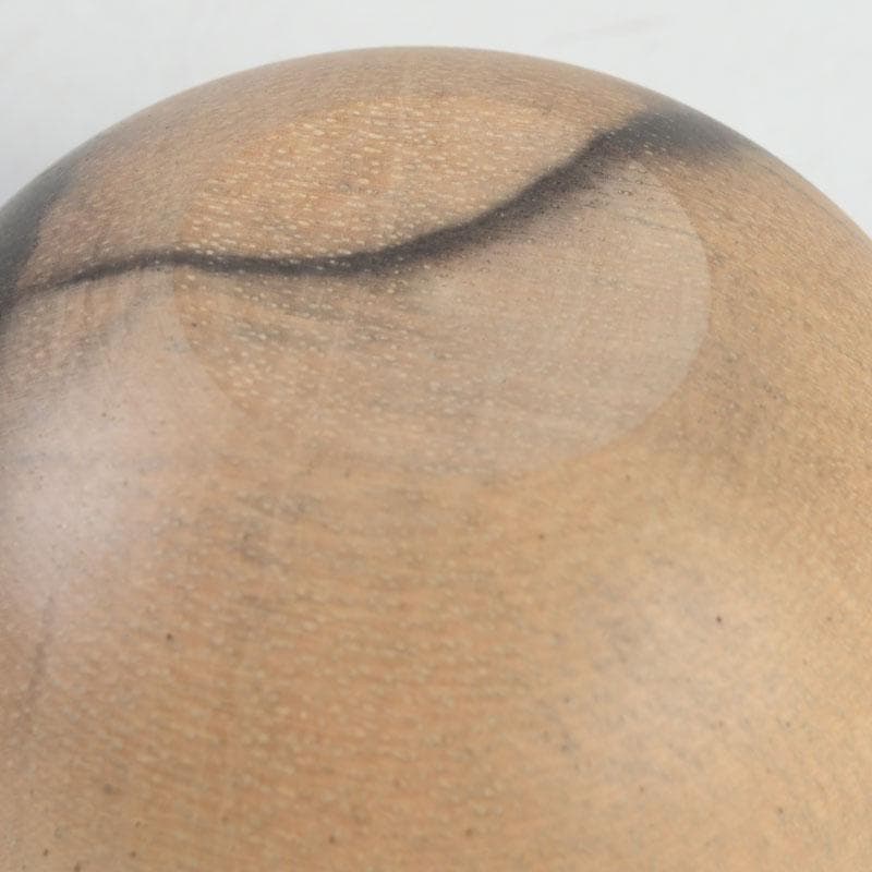 茶道具 黒柿製 宝珠 香合 V 9745