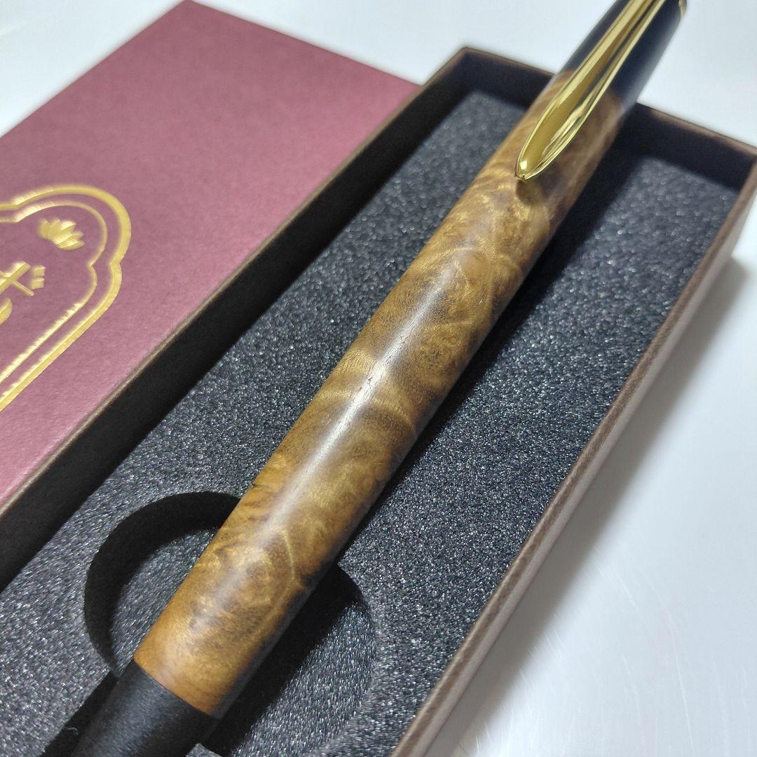 ほぼ新品！ ボナンペン マーブルウッド 良杢 真鍮金具 シャーペン