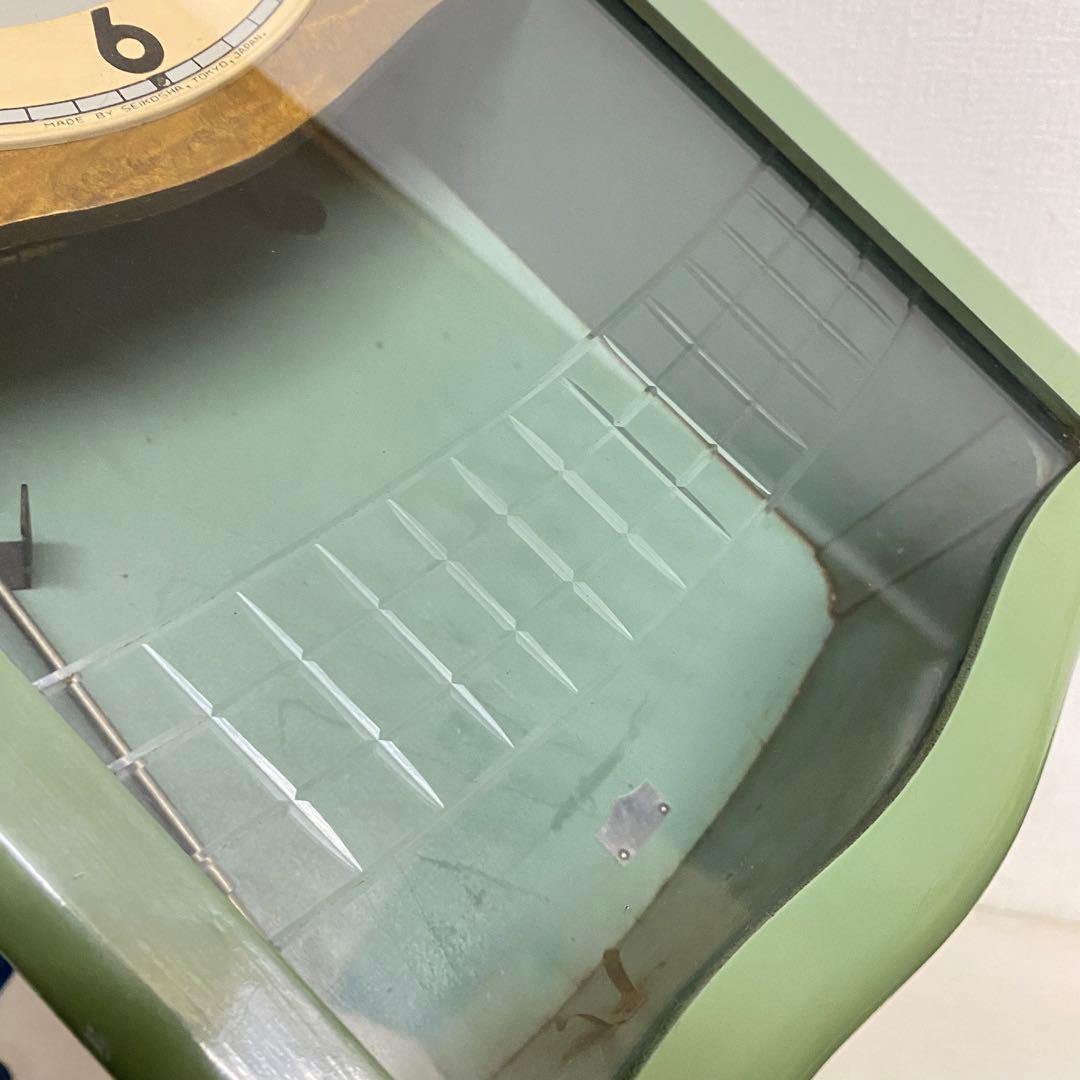 SEIKOSHA 昭和レトロ ゼンマイ時計 グリーン No.1753