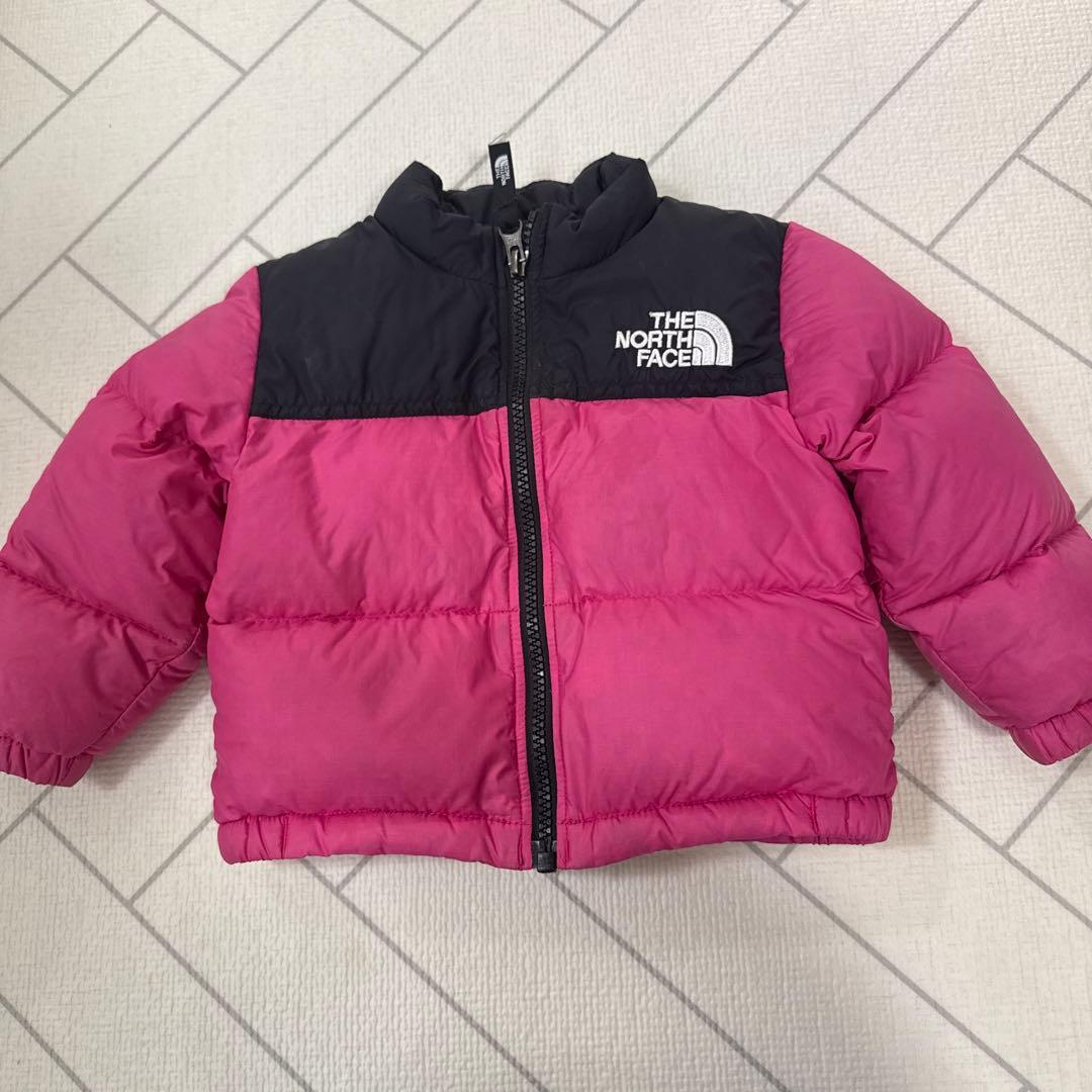 THE NORTH FACE 80 ピンク/黒 ヌプシ　ダウン