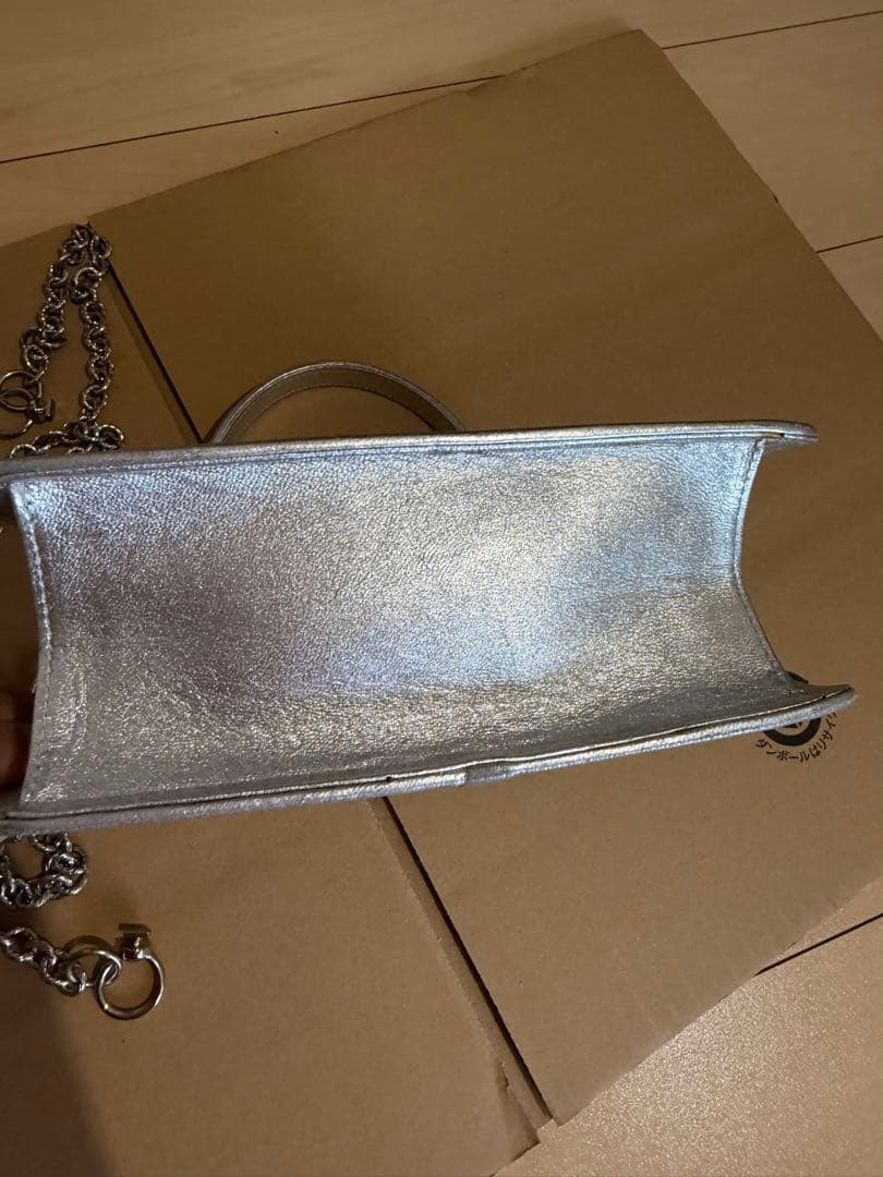 希少 極美品 コンテス プリンセスバッグ 2wayバッグ シルバー