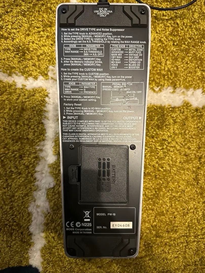 ワウペダル　PW-10 BOSS