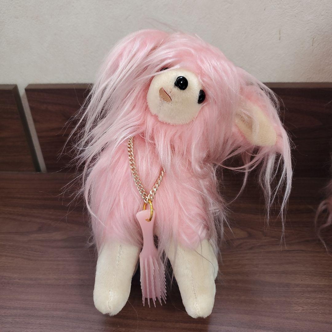 ☆ お手入れワンちゃん ぬいぐるみ ピンク 昭和レトロ 犬 ファンシー