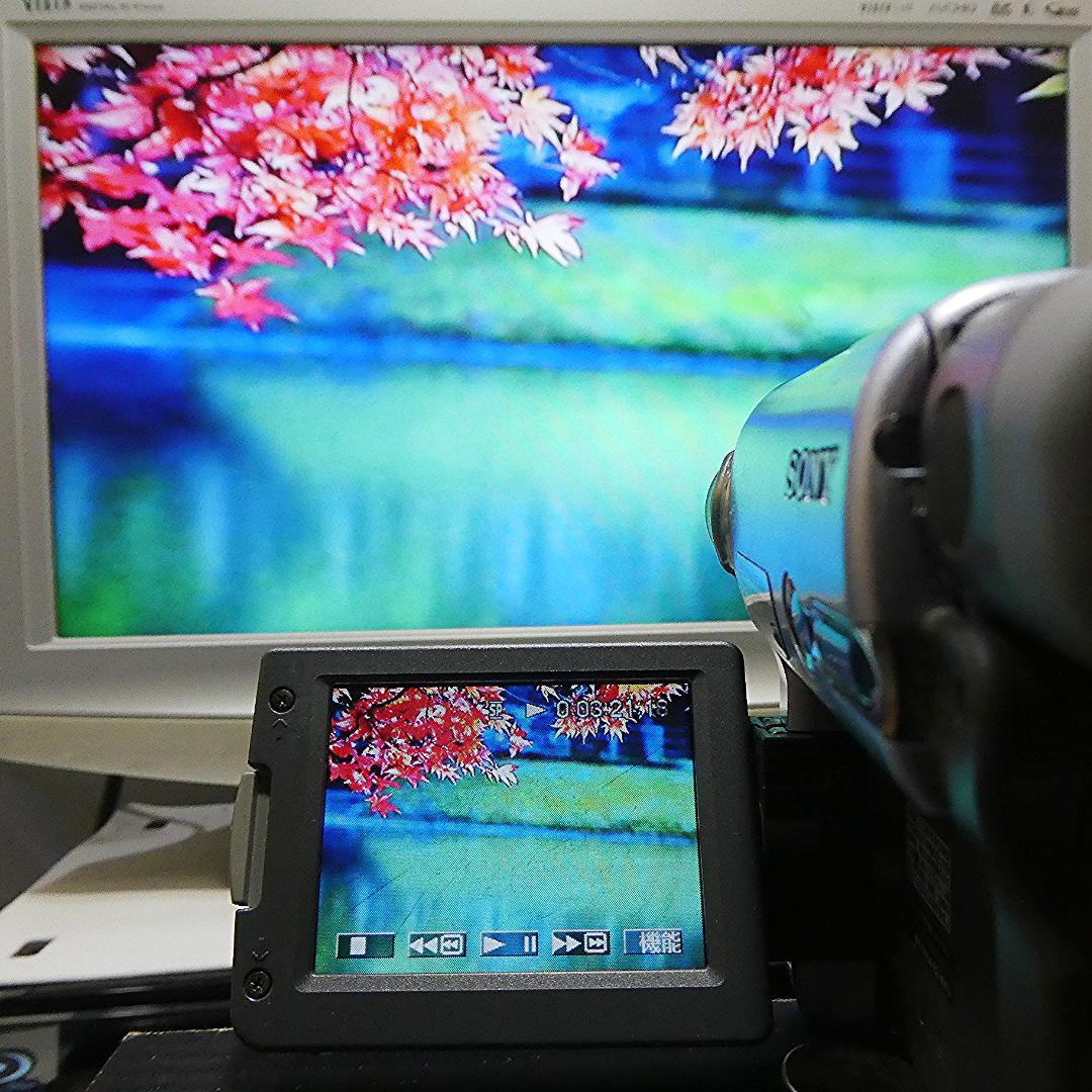 動作品 ソニーDCR-TYV22 MiniDV ビデオカメラ DVDダビングに