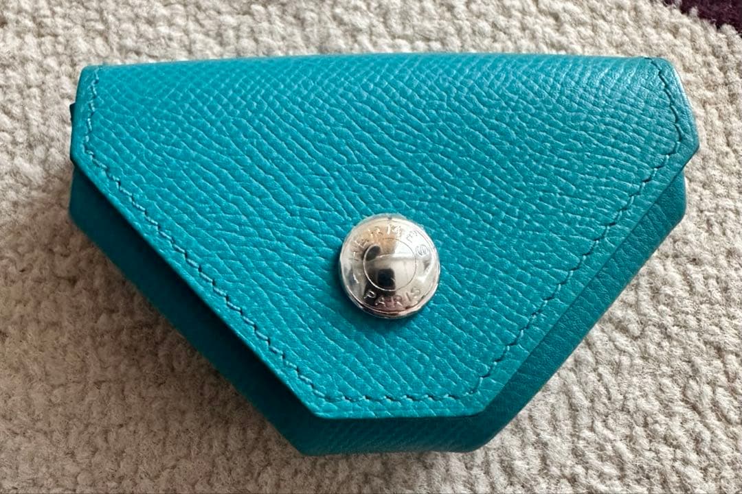 HERMES エルメス　ケース　ルヴァンキャトル　ターコイズ