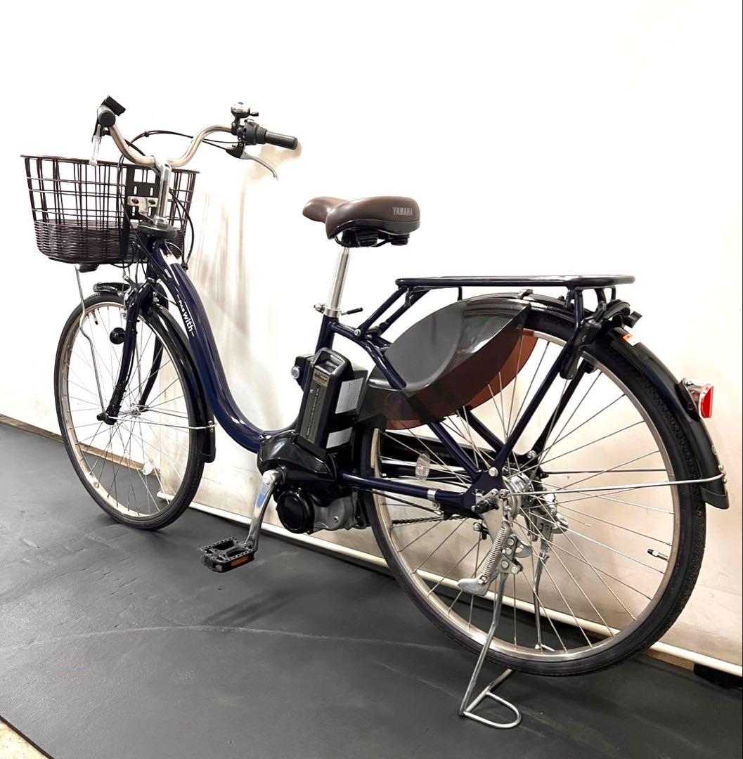 1年保証 送料無料　ヤマハ　パスウィズ　26インチ　紺色　電動アシスト自転車