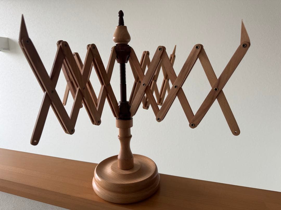 木製 糸巻き器　かせくり機　卓上　編み物　ニッティング