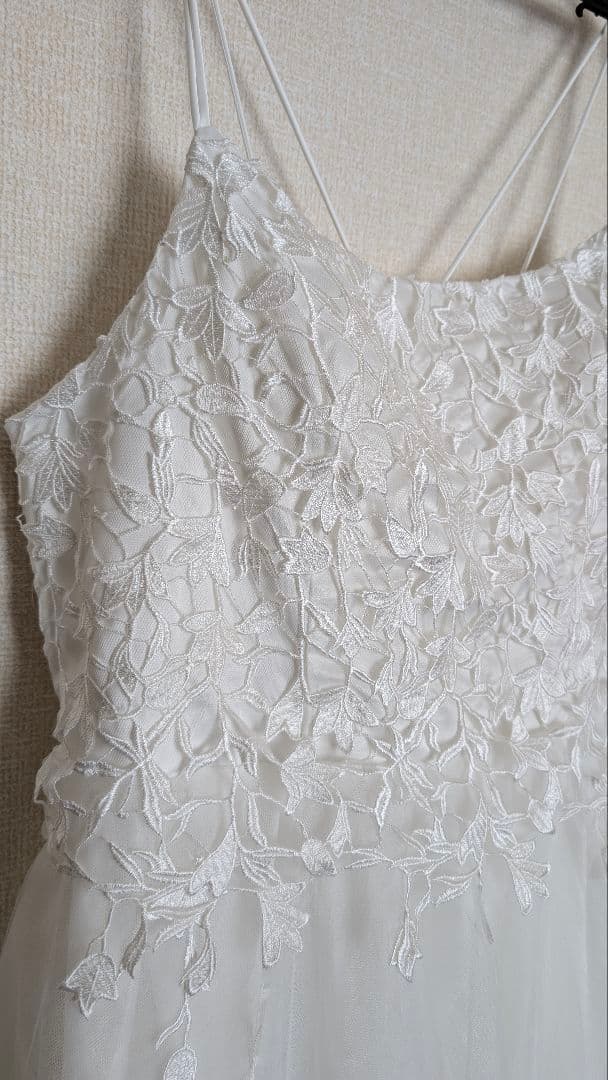 mei/ウェディングドレス　トレーン＆ベール＆インナースカート付き