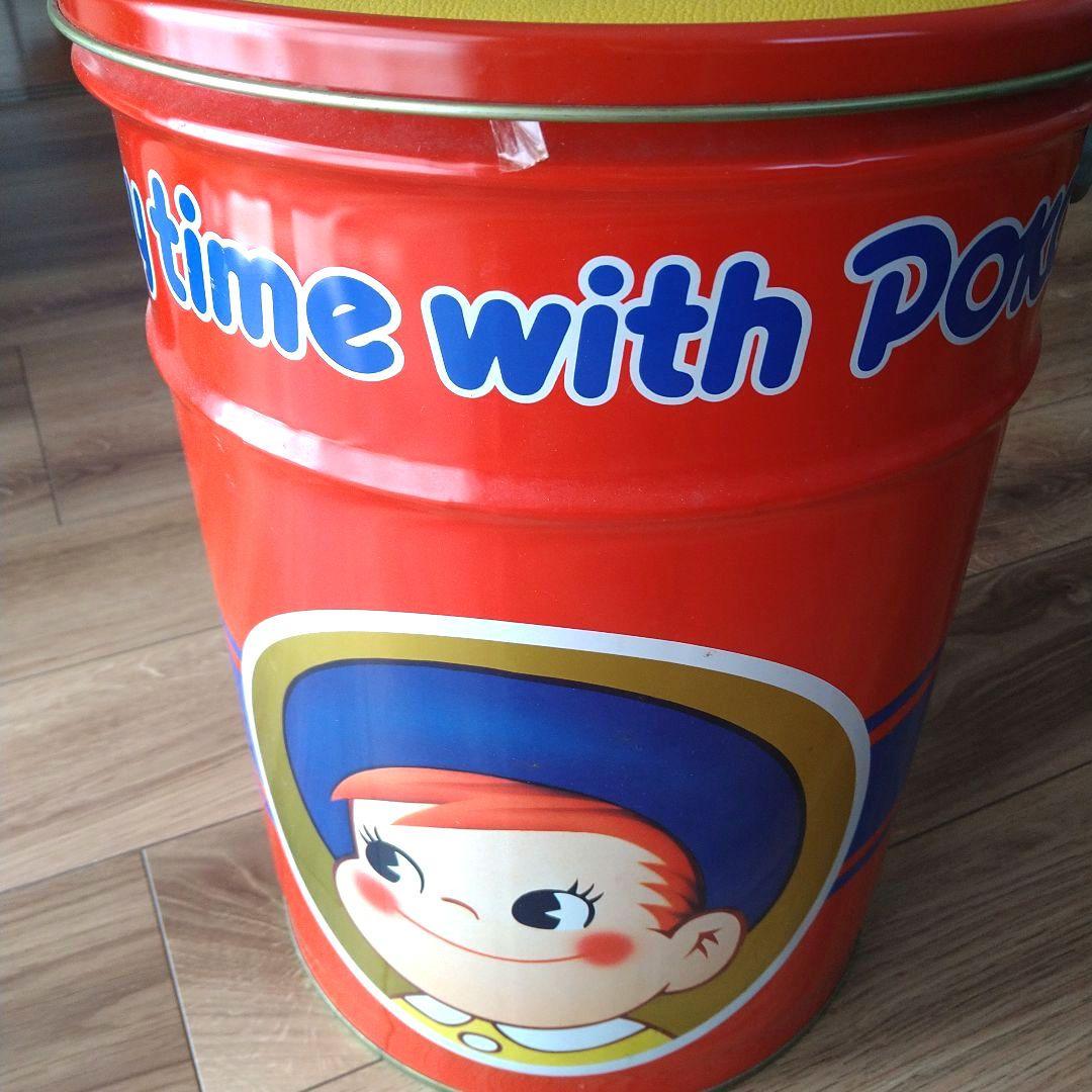 不二家☆ペコちゃん缶スツール - メルカリ