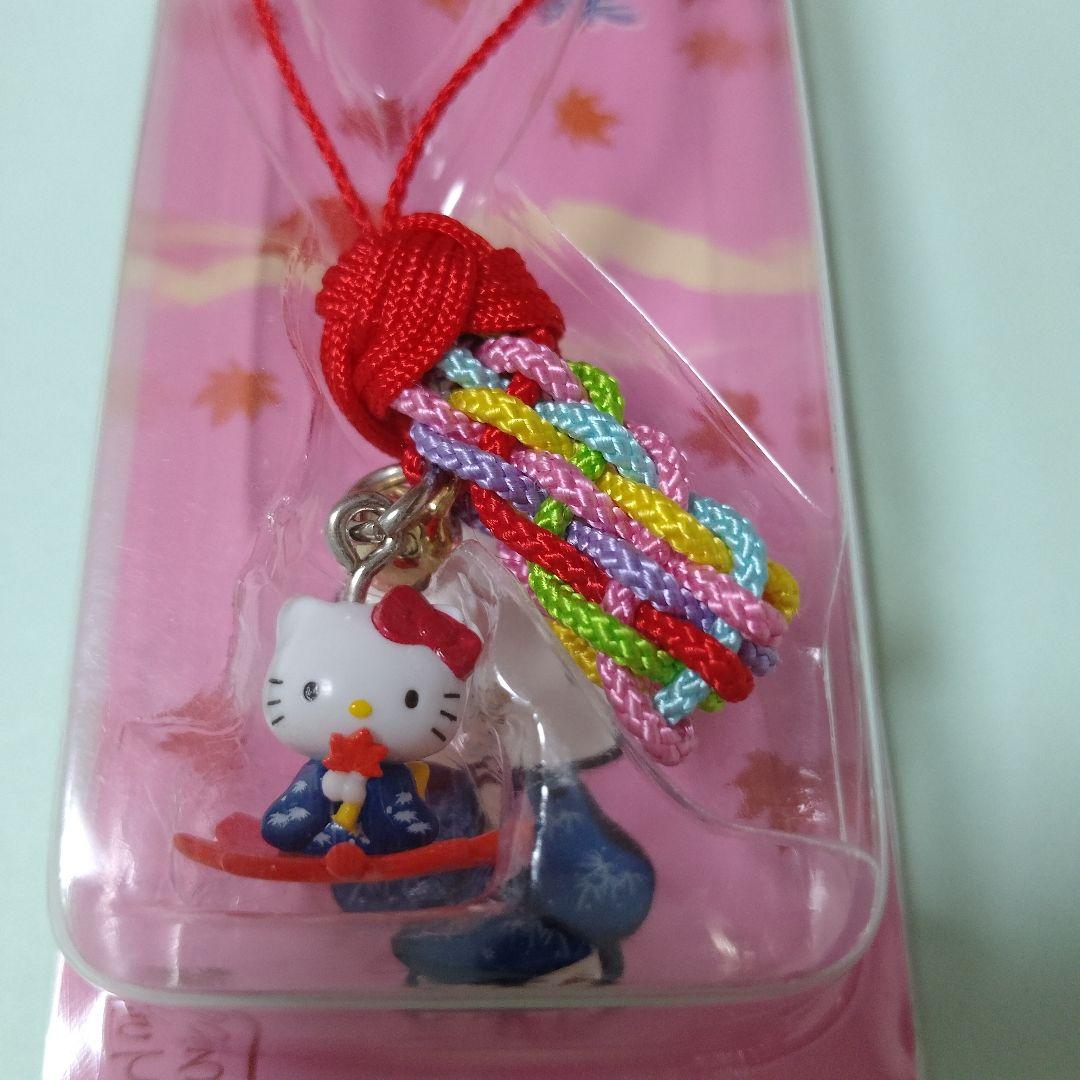 ハローキティ☆和風ストラップ（紅葉）