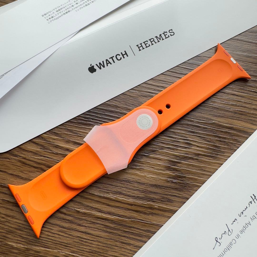 2764 未使用　Apple Watch エルメス　オレンジ　スポーツバンド