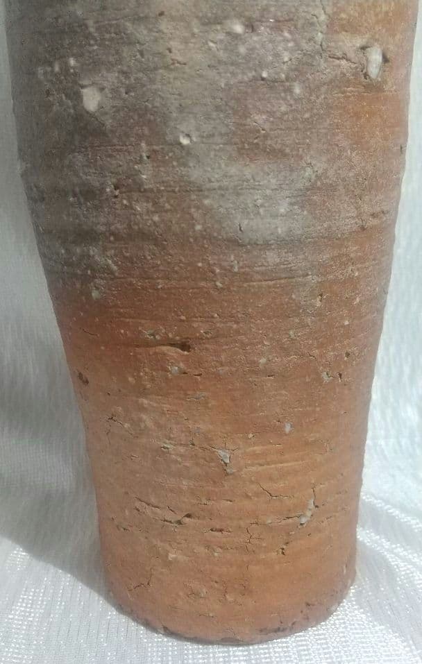 茶道具 寺垣外窯【花入】信楽 杉本貞光【号 紫香庵水月】 741