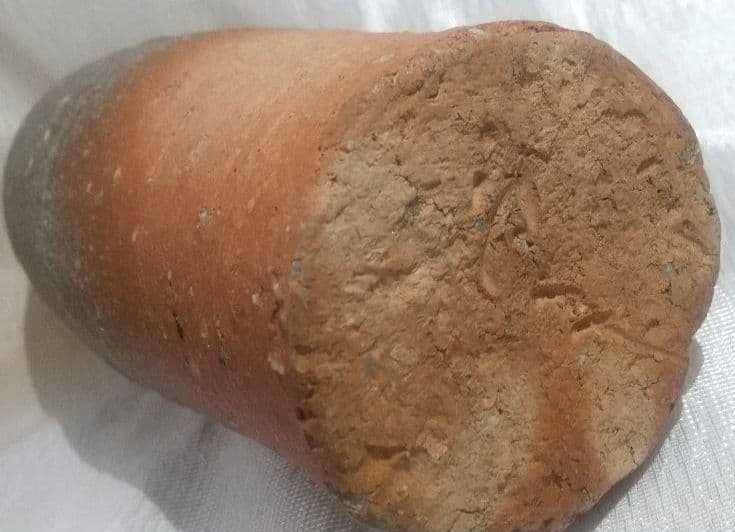 茶道具 寺垣外窯【花入】信楽 杉本貞光【号 紫香庵水月】 741