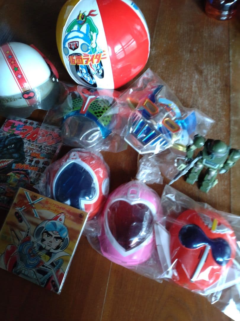 ポピー ゴレンジャー ヘルメット 昭和レトロ 検）超合金 当時物 ソフビ