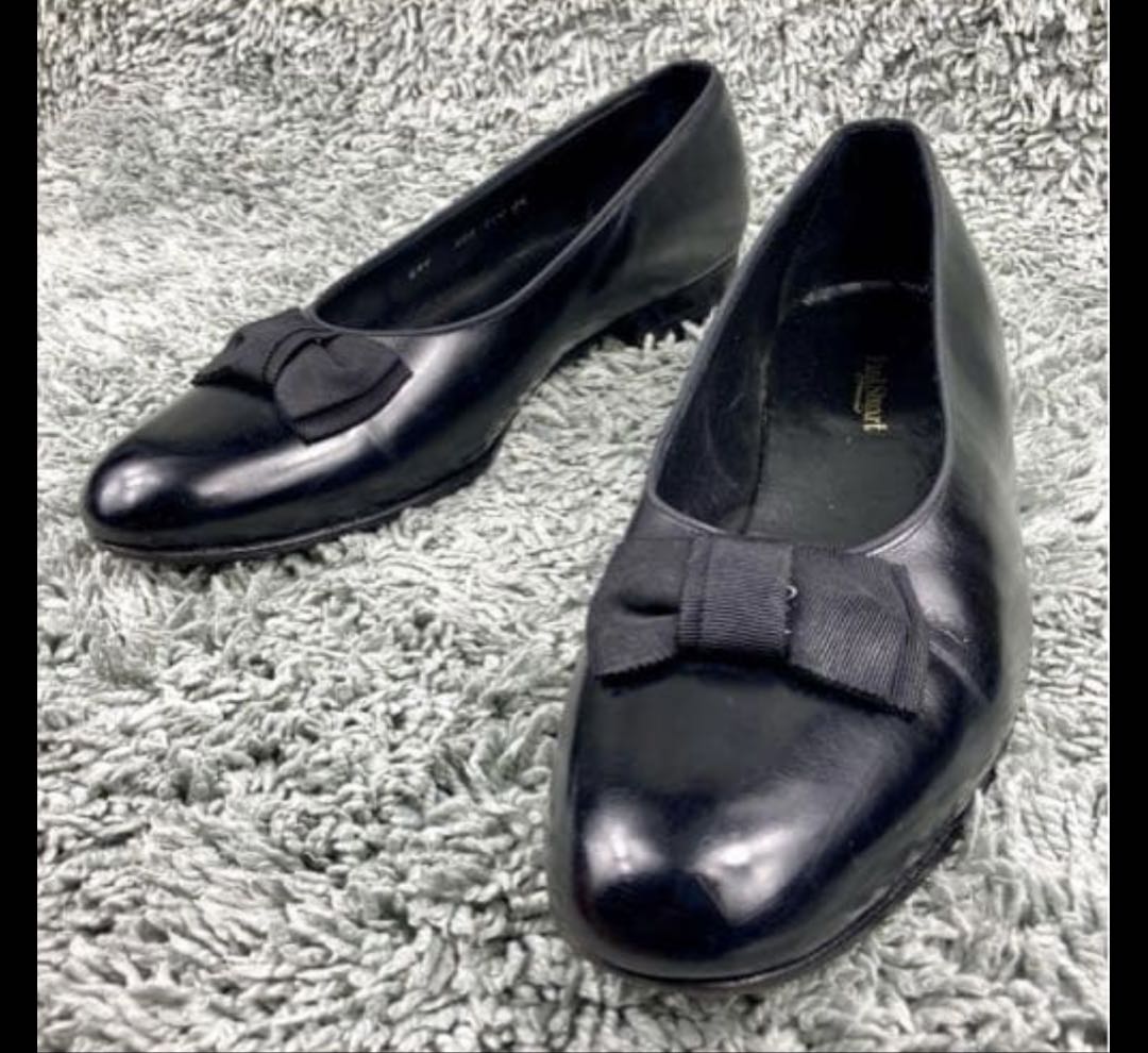 オペラパンプス Paul Stuart レザー 革ブラック 黒 マルヤマくん着用