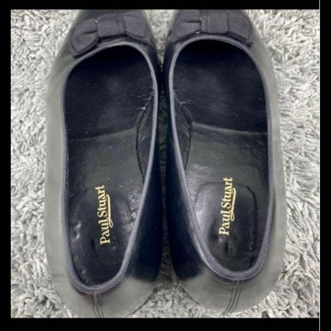 オペラパンプス Paul Stuart レザー 革ブラック 黒 マルヤマくん着用