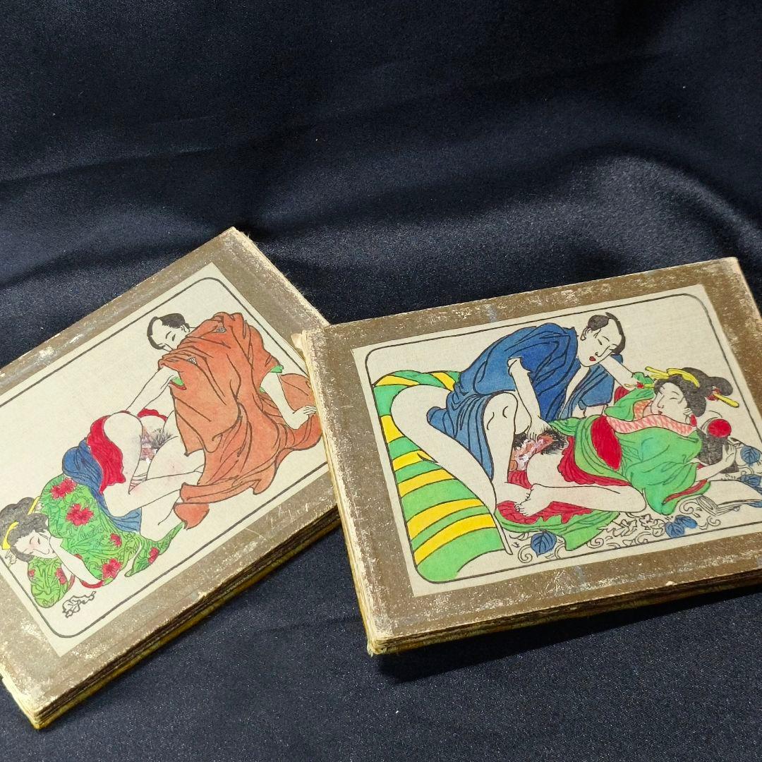 画冊 春画12枚 肉筆 江戸骨董 古美術品 アンティーク コレクター放出 時代物