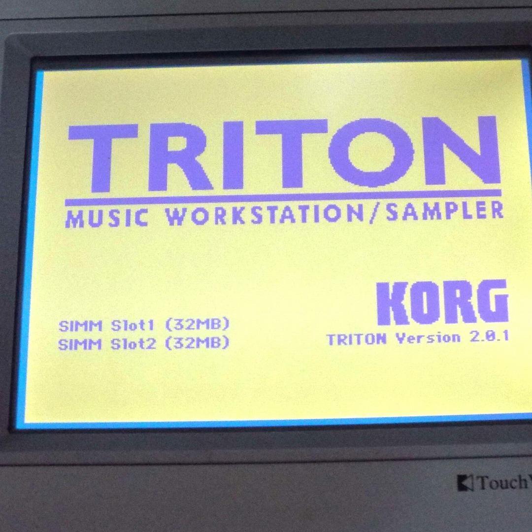 完動_美品_付属品完備_KORG TRITON_61鍵_FDD交換