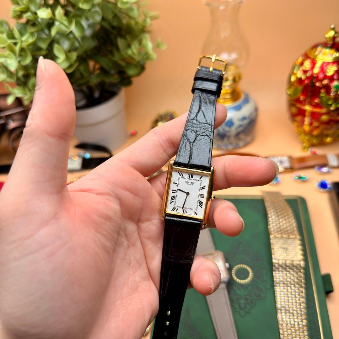 [希少] VINTAGE SEIKO 5Y30-5360 TANK 1988年