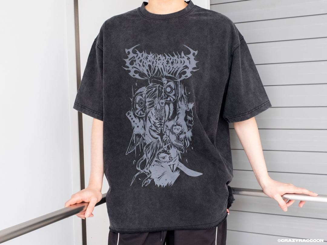 crazy raccoon ロックの日Tシャツだるまいずごっど ありさか バニラ