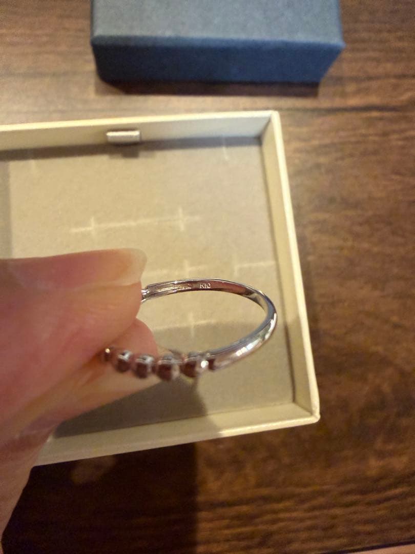 TSUTSUMI K10WG ダイヤモンドリング