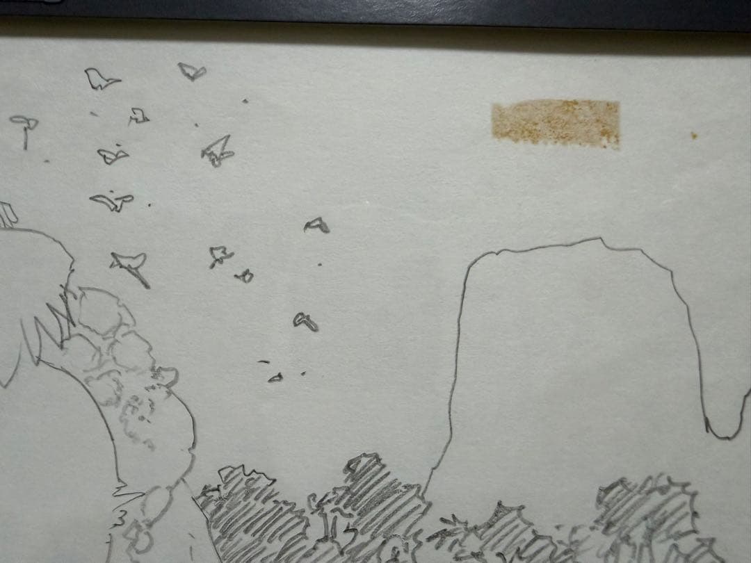 天地創造 藤原カムイ 直筆設定資料原画 直筆イラスト 雷火 ロトの紋章 ガンガン