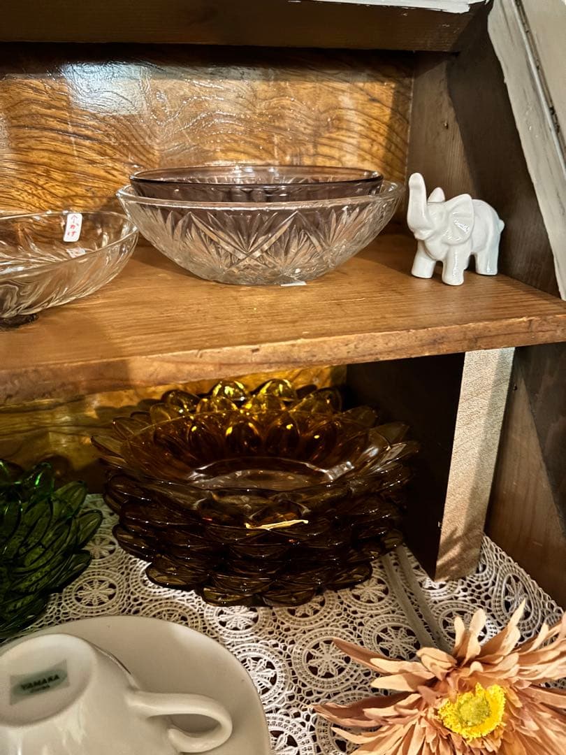 アンティーク ガラス扉 木製 飾り棚 眼鏡屋 ショーケース 骨董