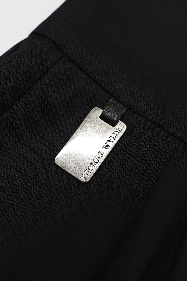 Q348/美品 THOMAS WYLDE サルエルパンツ ハイウエスト 0 黒